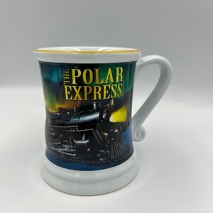 The Polar Express Mug Warner Bros Train Aurora Borealis‎ Northern Lights